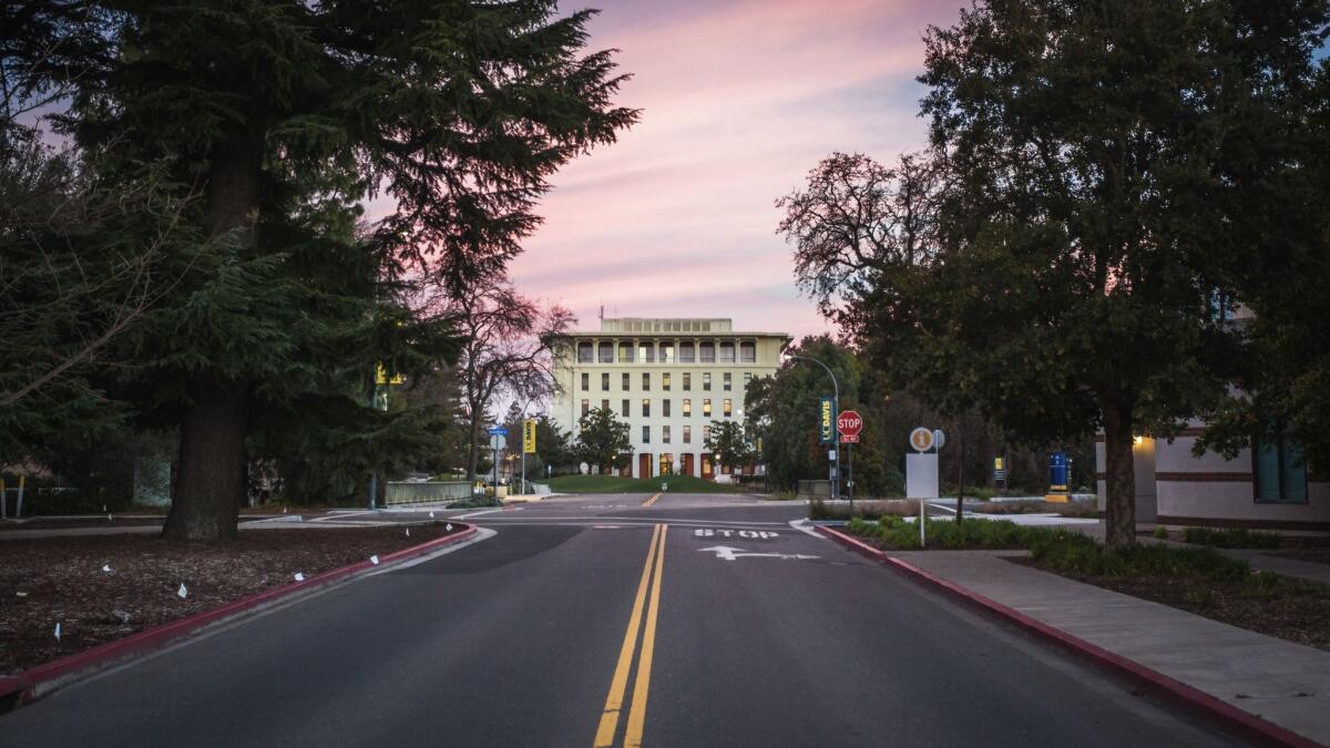 Mrak Hall, the administrative center of UC Davis.