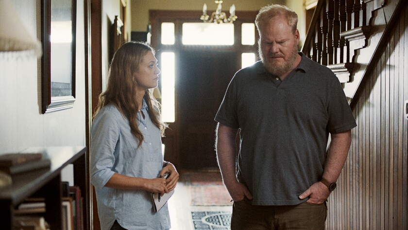 Marin Ireland and Jim Gaffigan in the movie "Light From Light."