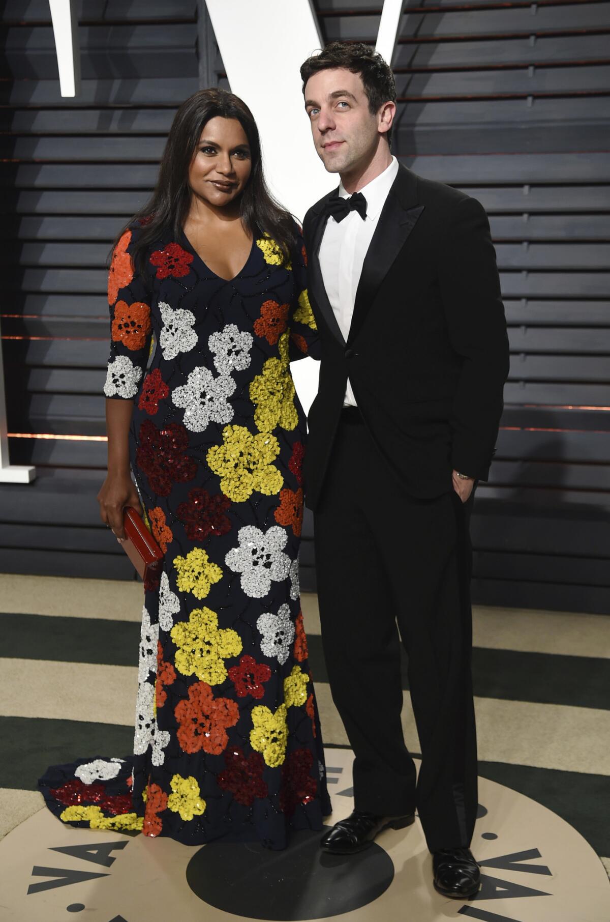 Mindy Kaling and B.J. Novak. (Evan Agostini / Invision/AP)