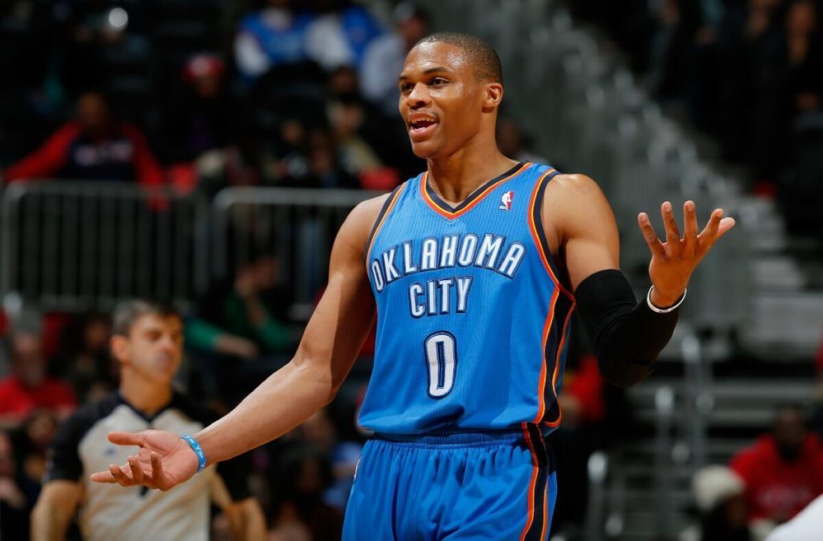 Russell Westbrook is out at least through the All-Star break