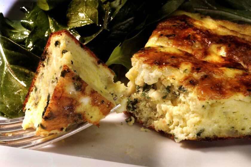 Recipe: Nettle frittata with green garlic and ricotta
