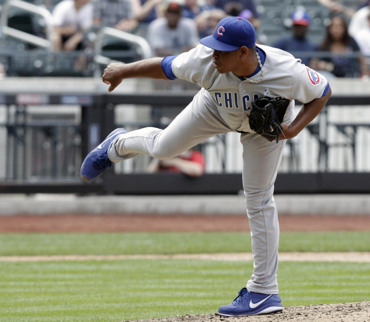 Carlos Marmol was traded from the Cubs to the Dodgers on Tuesday.