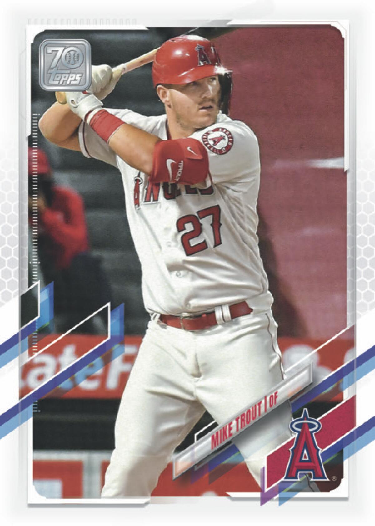 Mike Trout trading card.