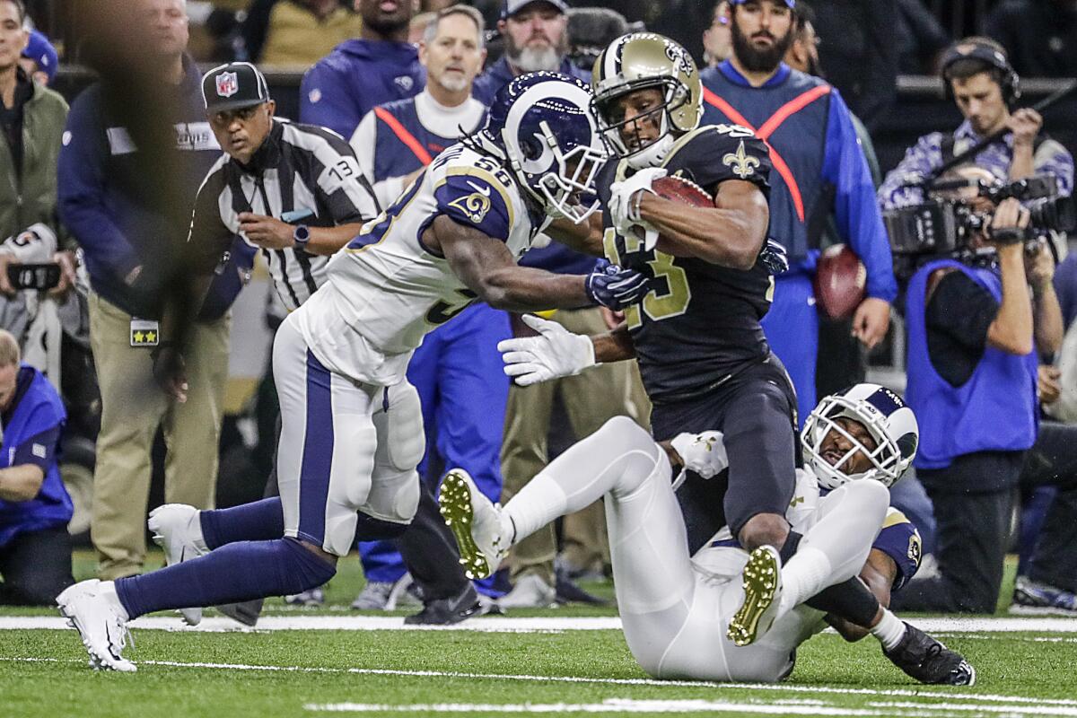 Rams recall clutch drive versus Saints after non-call - Los Angeles Times