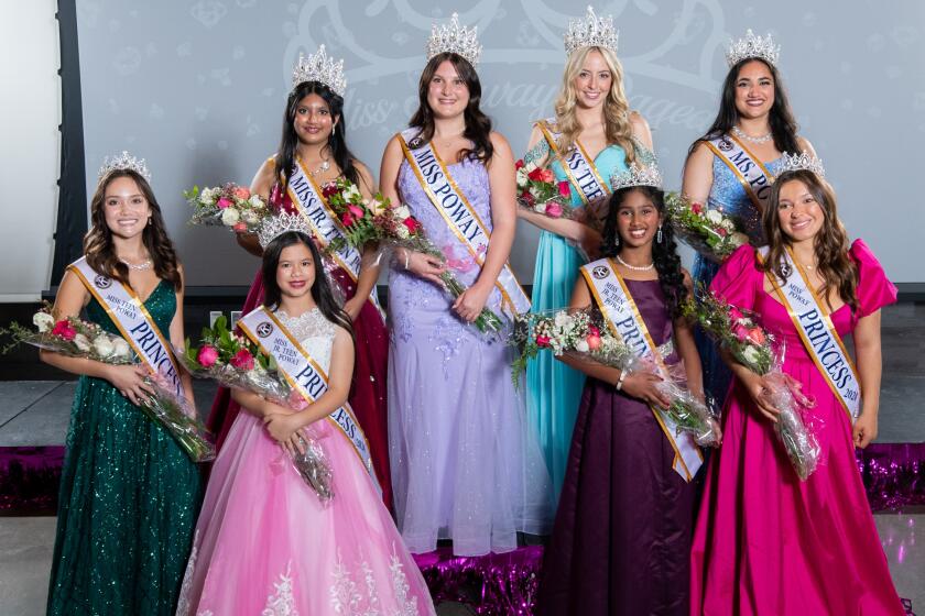 The full 2024 Miss Poway Court are shown with their crowns and sashes.