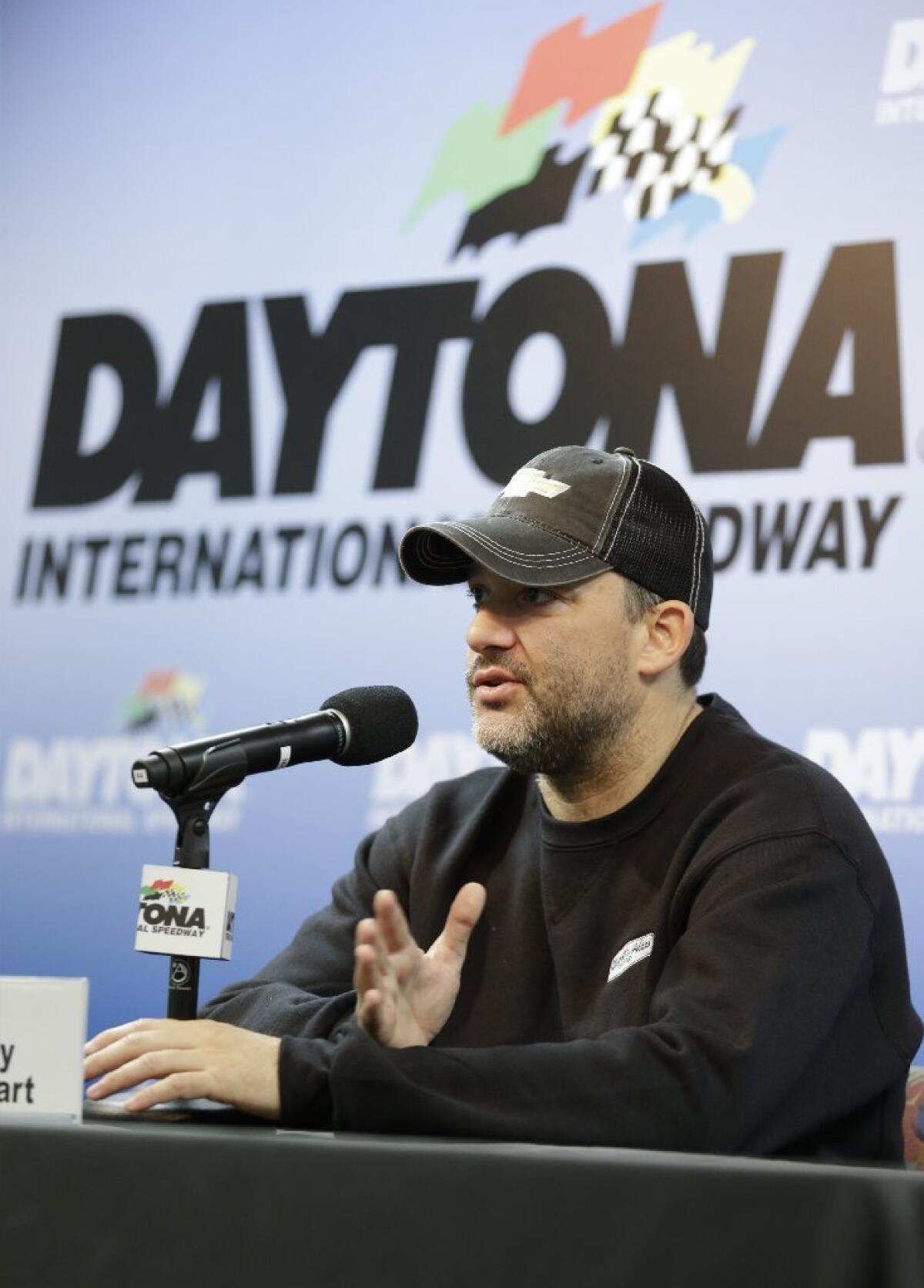 NASCAR driver Tony Stewart said at a news conference at Daytona International Speedway that he would be ready for the Daytona 500 next month.