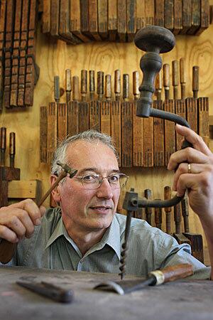 Patrice Pinaquy doesn't just make furniture that looks like it came from the 17th century. He builds furniture as though this were the 17th century. Using techniques that are as antique as his tools, the craftsman can spend more than 1,000 hours on a single table. He says his collection of antique woodworking tools may be one of the largest in the world. Its certainly one of the few actually in use. If a tool breaks, theres a good chance he will simply make a new one, just like his predecessors did in 1700.