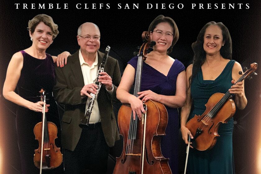 The Quartet Luminoso will perform in Poway for a benefit for Parkinson's disease.