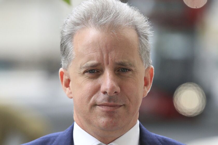 FILE - In this file photo dated July 24, 2020, showing former British intelligence officer Christopher Steele in London. Britain’s High Court on Friday Oct. 30, 2020, has dismissed a libel claim by Russian Tech entrepreneur Aleksej Gubarev against Christopher Steele, the author of a report on U.S. President Donald Trump’s alleged links to Russia. (Aaron Chown/PA FILE via AP)