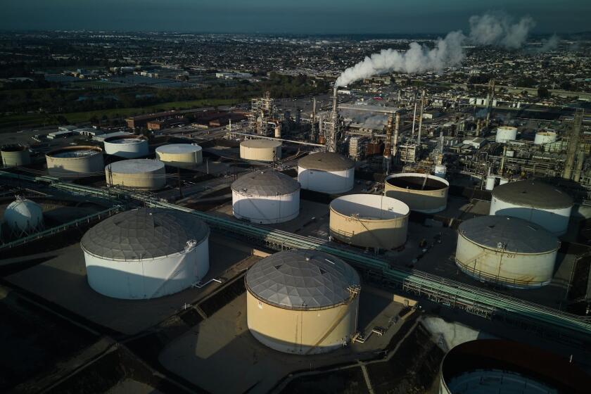 A refinery in Wilmington, California.