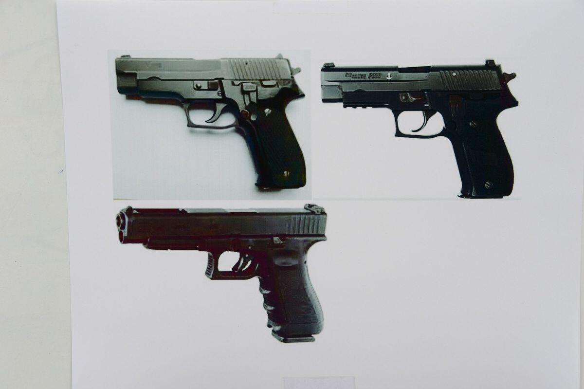 Californians wanting to carry concealed weapons such as these Glock handguns would face new requirements under legislation.