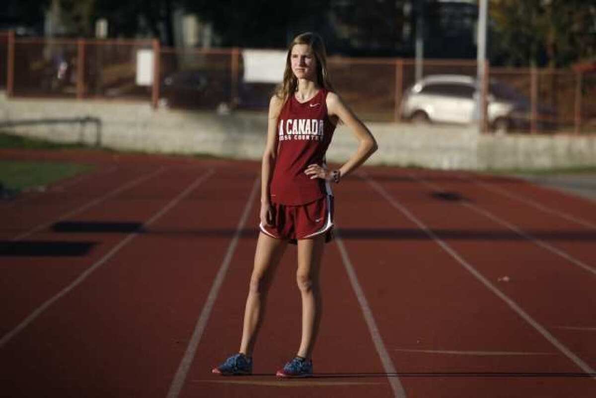 La Canada's Sonja Cwik was named the All-Area Girls' Cross-Country Runner of the Year.