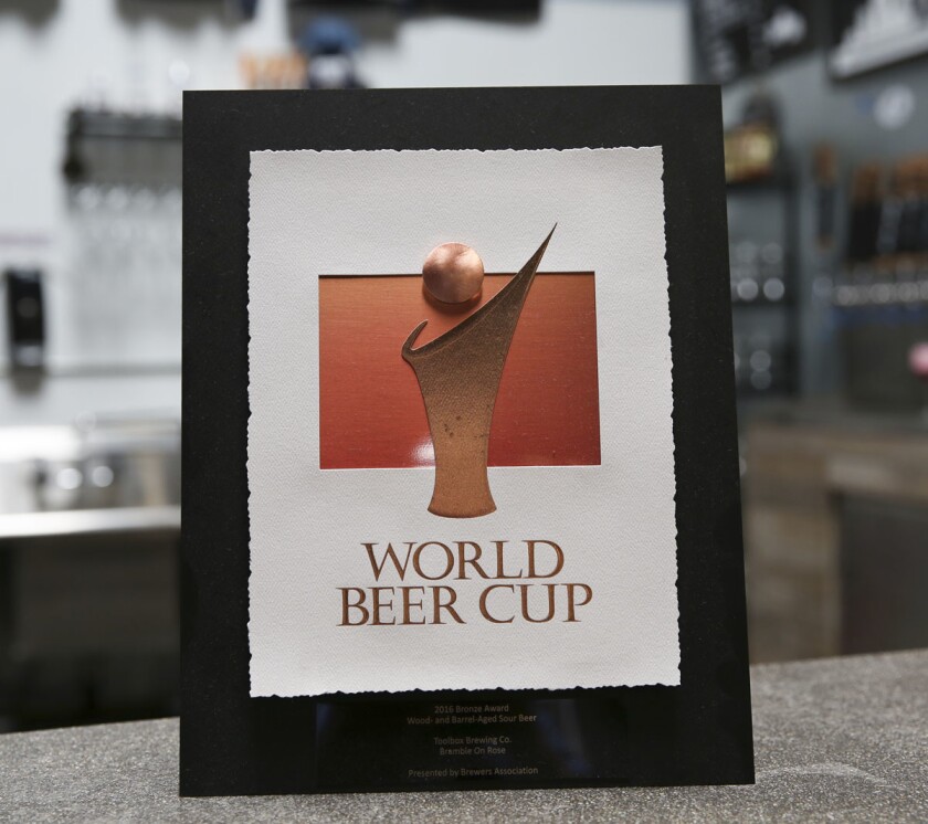 Toolbox Brewing World Beer Cup 2016 Bronze medal for Wood and Barrel aged Sour Beer. (Jamie Scott Lytle)