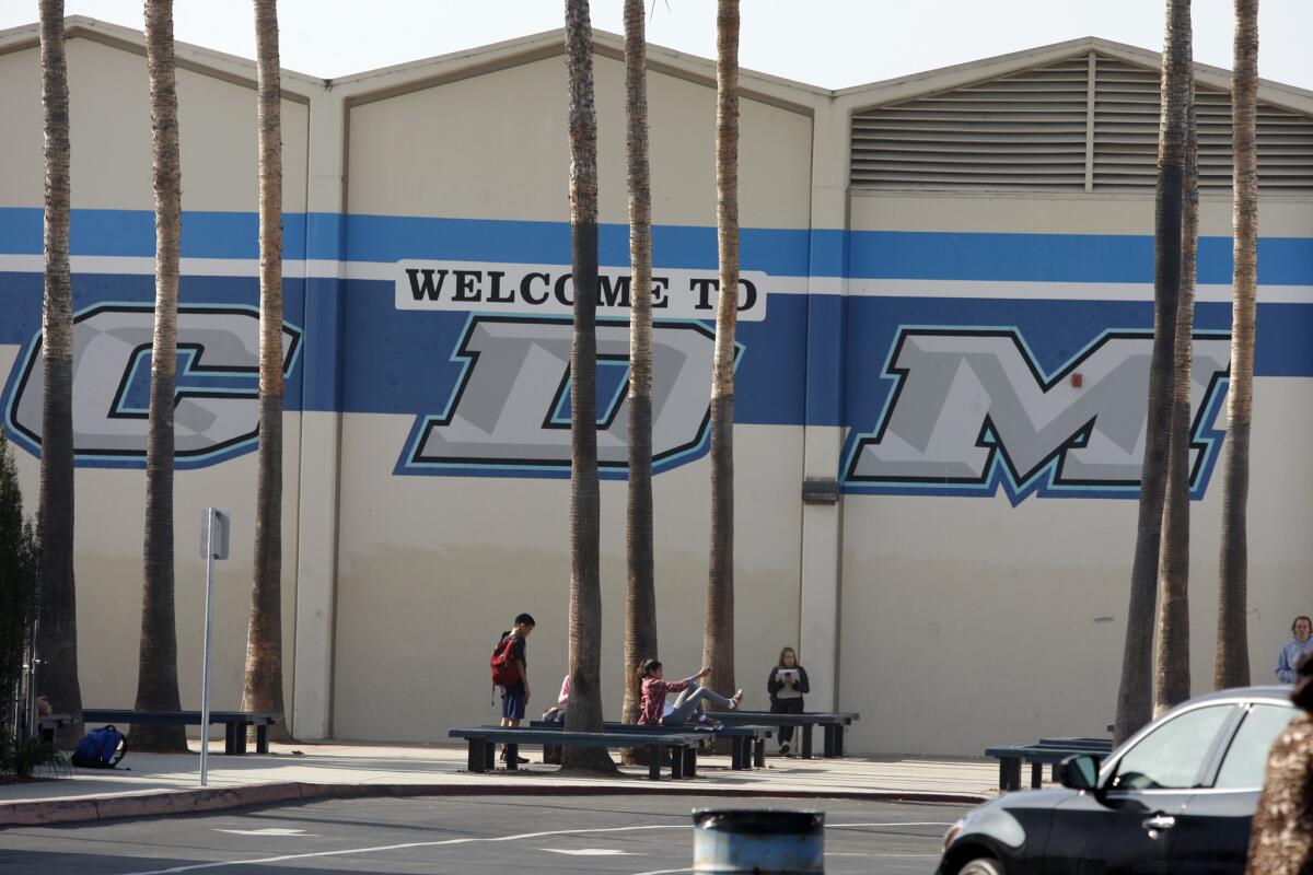 A view of Corona del Mar High School in Corona del Mar in 2014.