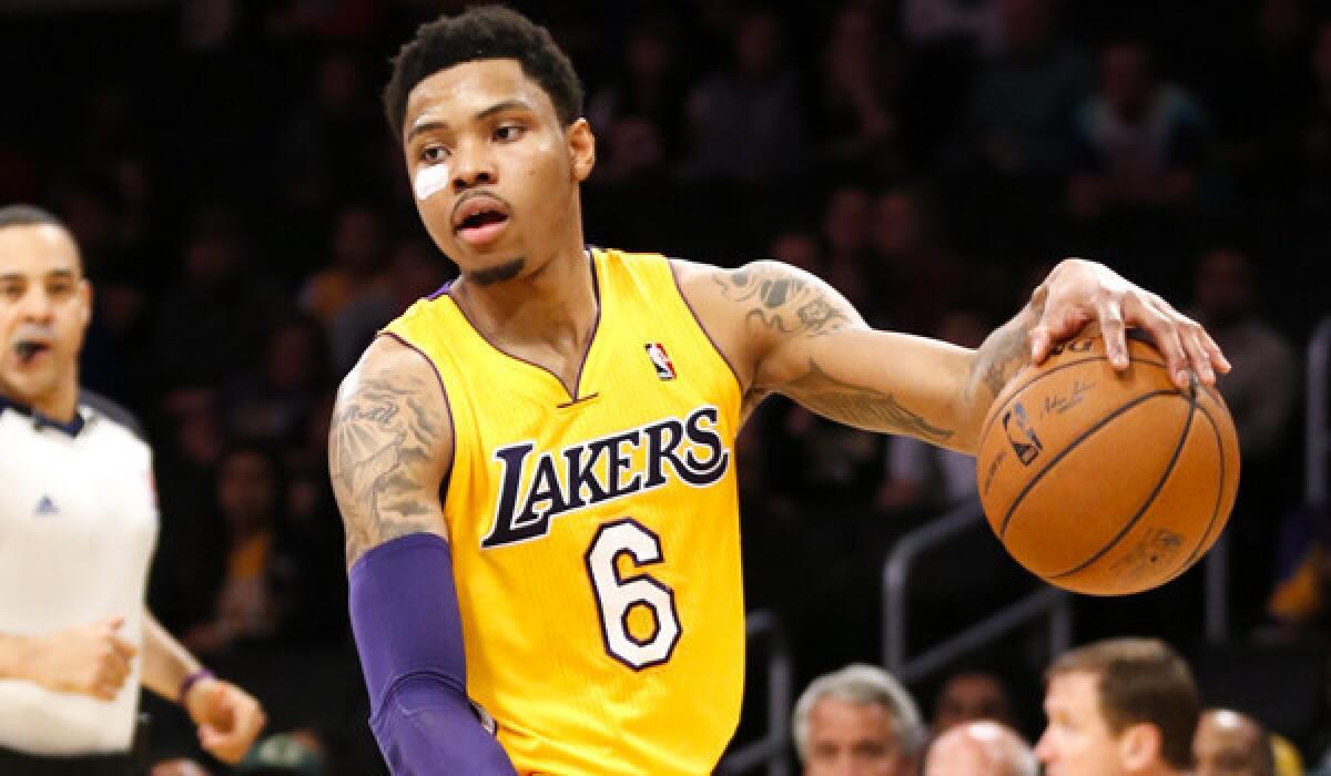 Lakers guard Kent Bazemore will miss the remainder of the season because of a torn foot tendon.