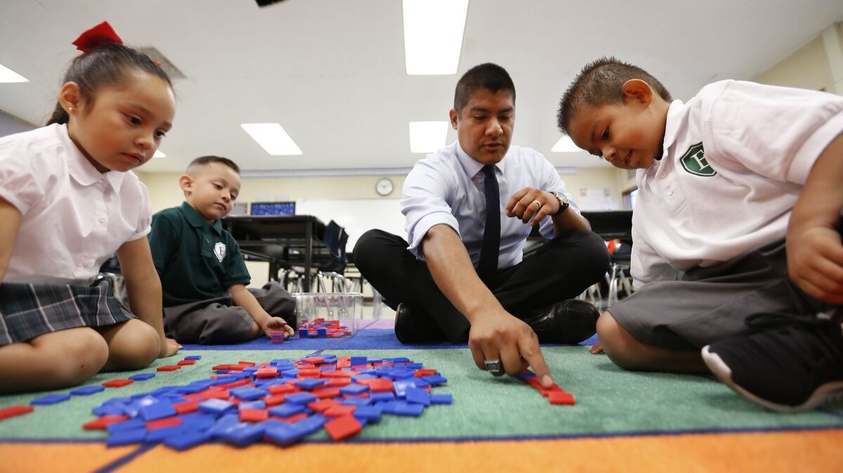 Two L.A. schools compete for students on the same campus as charter