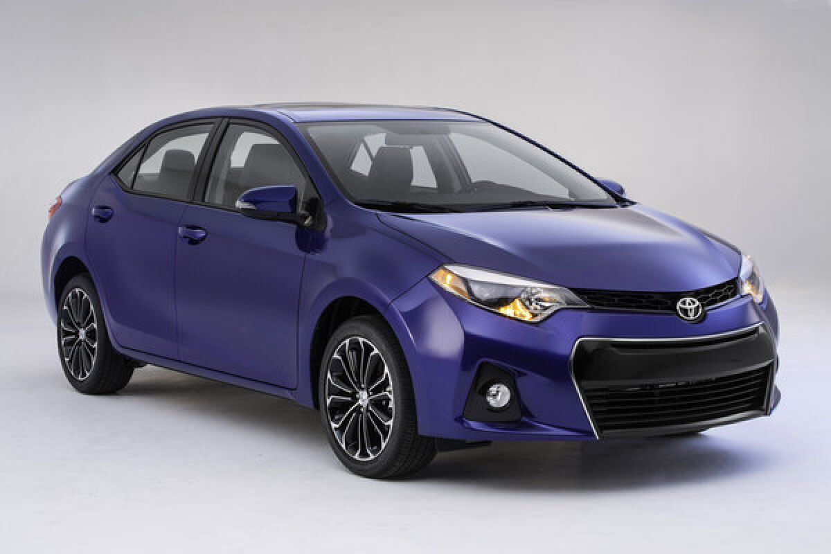 Shown is a 2014 Toyota Corolla. Toyota is recalling vehicles whose airbags may not inflate in a crash. The recalls include certain 2011-2019 Corollas.
