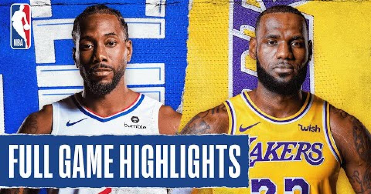 Lakers vs. Clippers highlights Los Angeles Times