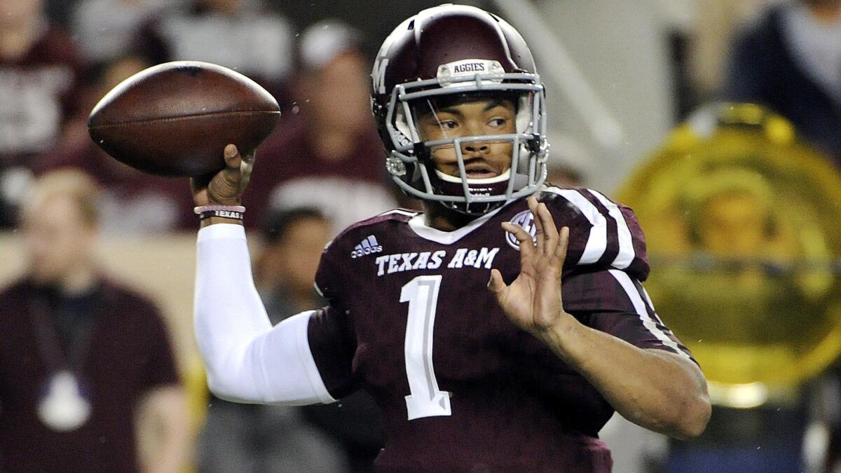 Quarterback Kyler Murray will not play for Texas A&M in their bowl game Dec. 30 after receiving his release to transfer.