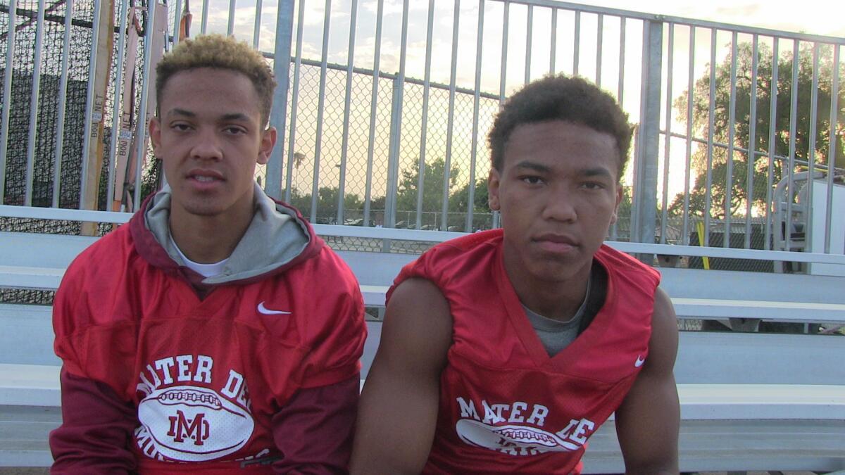 Brothers Osiris and Amon-ra St. Brown helped make Mater Dei's offense among the best in the Southland this season.