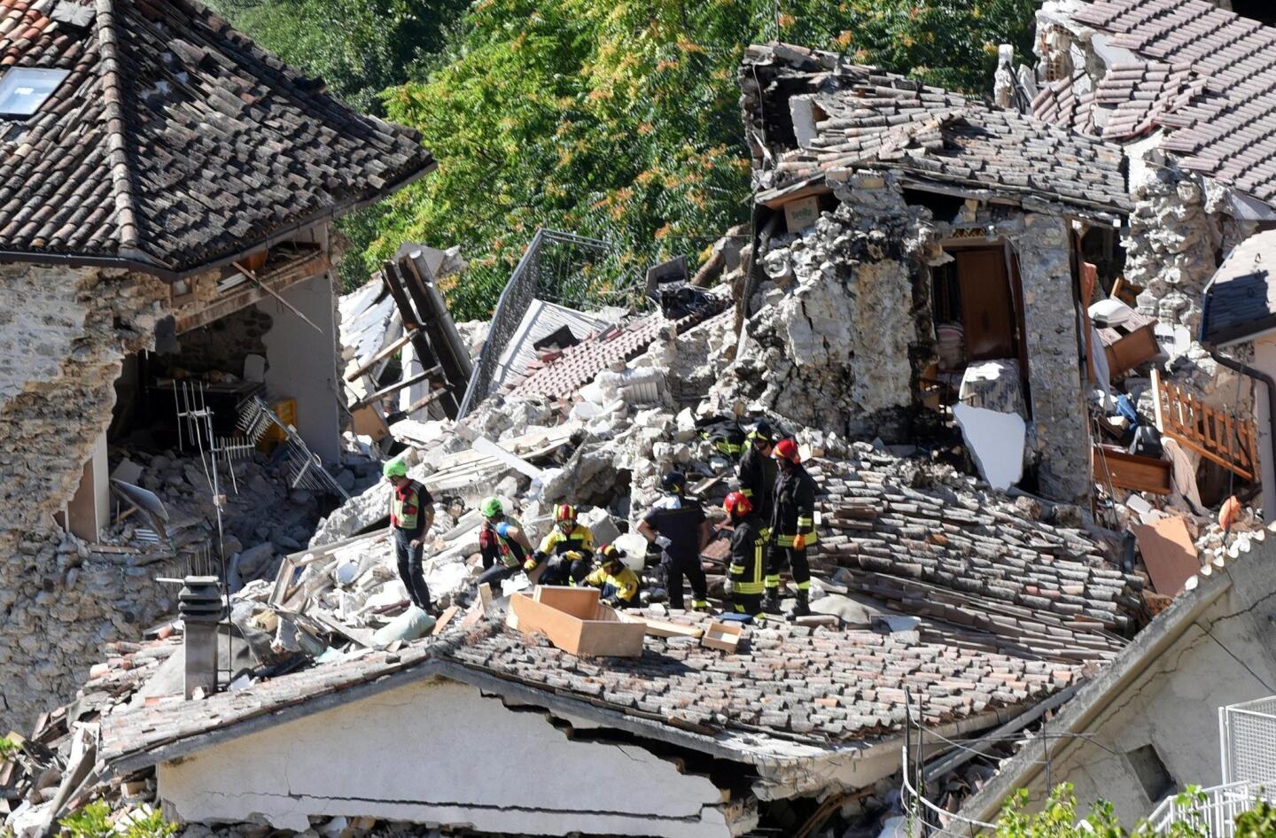 Powerful earthquake in Italy