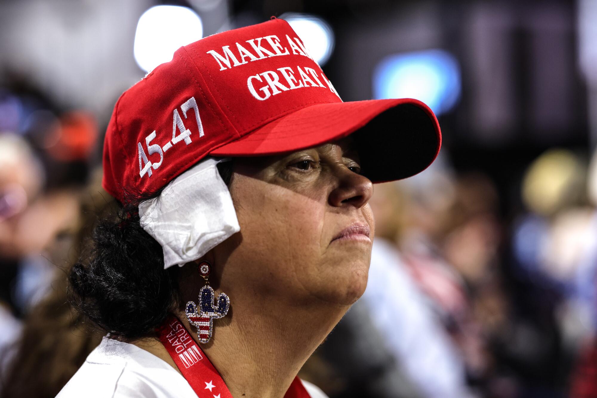 Arizona delegate Stacey Goodman during day three of the Republican National Convention.