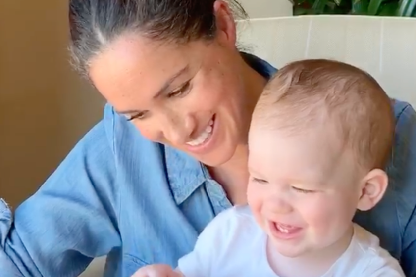 Meghan Markle reads to baby Archie for the "Save With Stories" project.