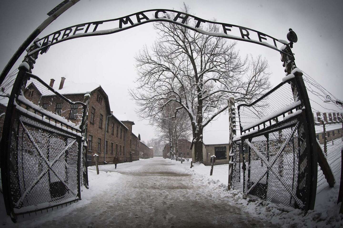 The entrance to Auschwitz-Birkenau