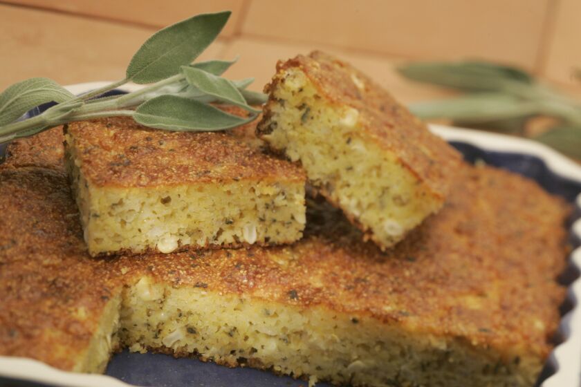 Cheddar and sage are a match made in heaven in this corn bread.