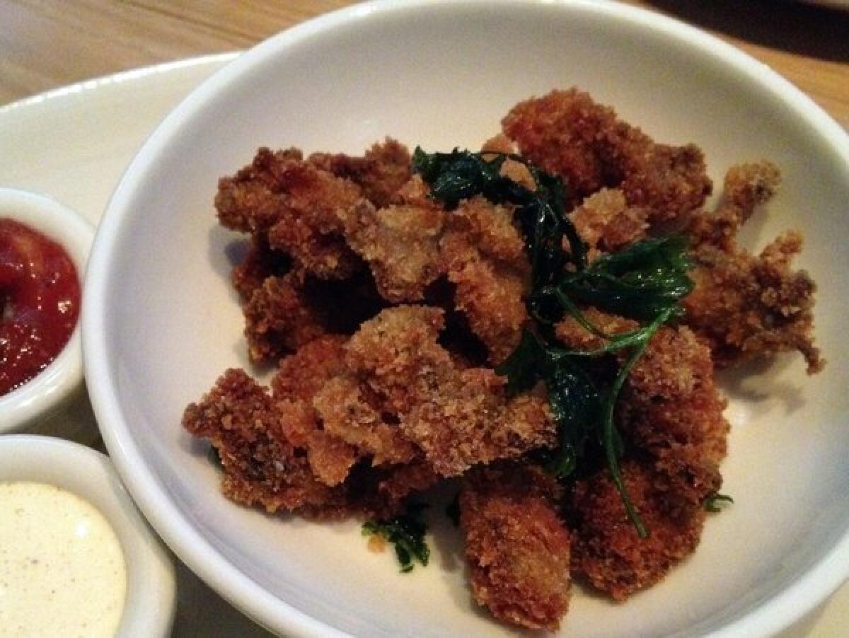 The crispy oysters at Mess Hall.