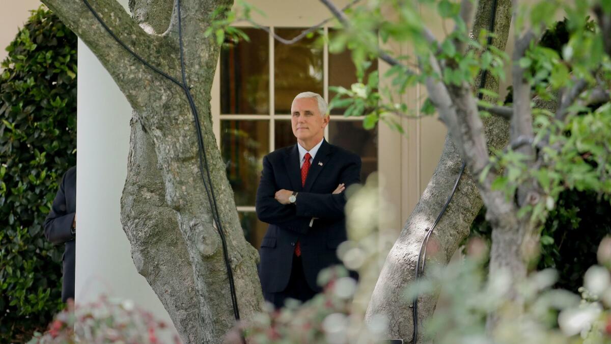 Vice President Mike Pence at the White House this month.