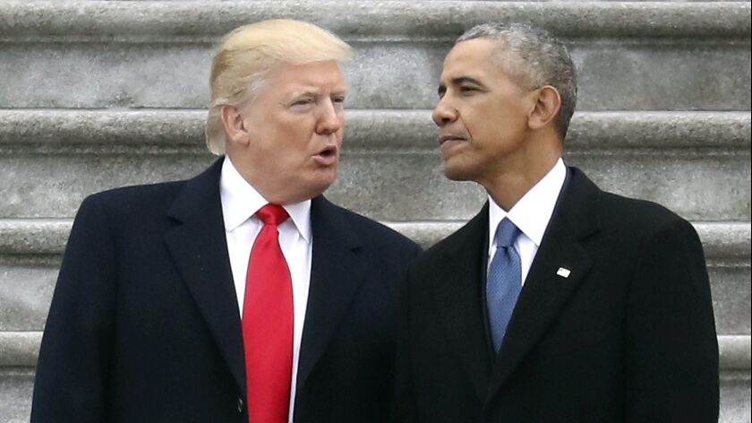 President-elect Trump and President Obama on Inauguration Day: Jan. 20, 2017.