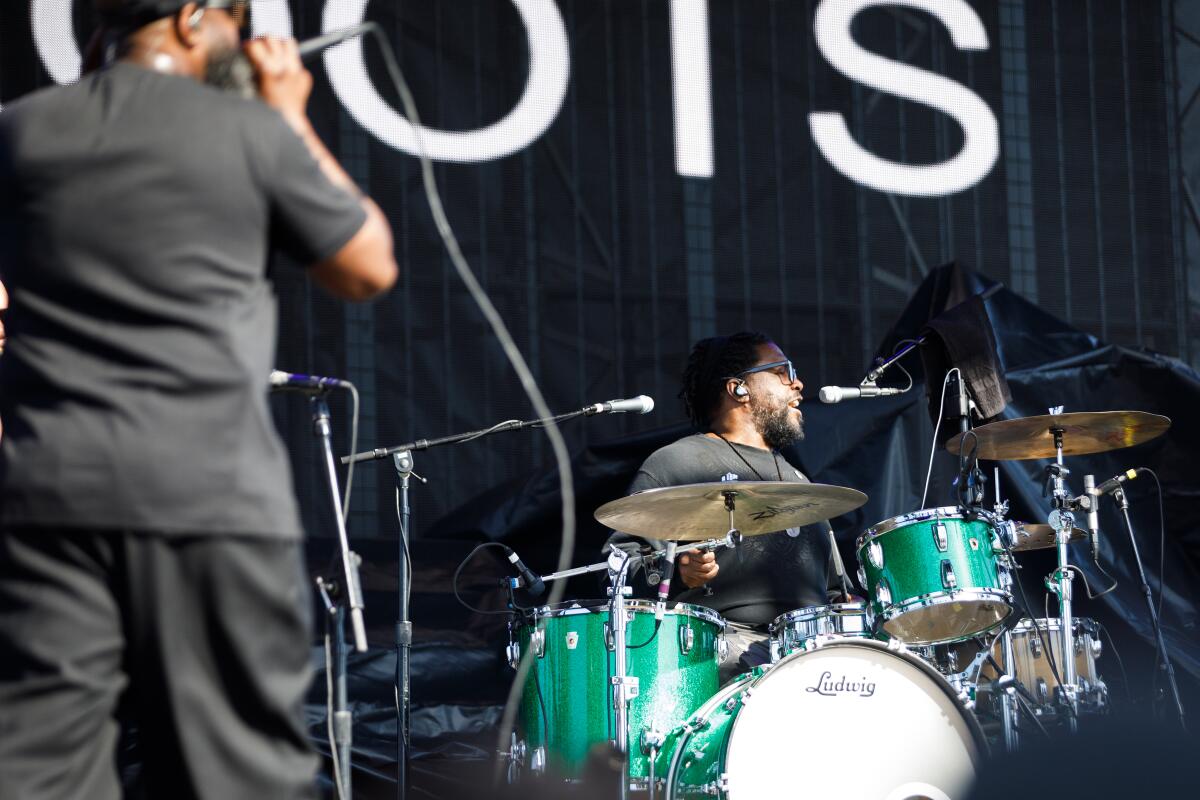 Drummer Questlove performed with with The Roots Sunday at Wonderfront.