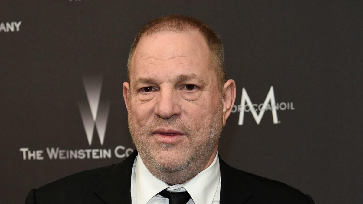 Harvey Weinstein arrives at The Weinstein Company and Netflix Golden Globes afterparty in Beverly Hills, on Jan. 8.