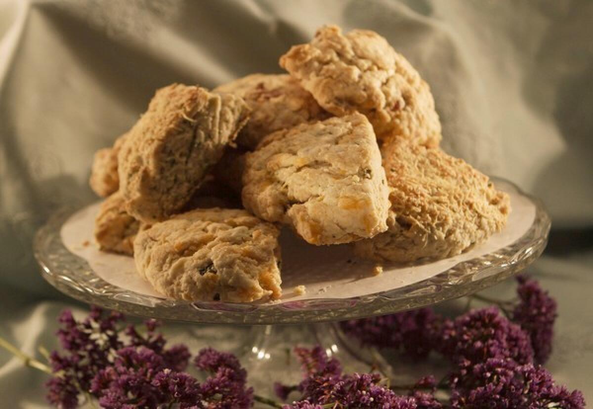 A variety of scones.