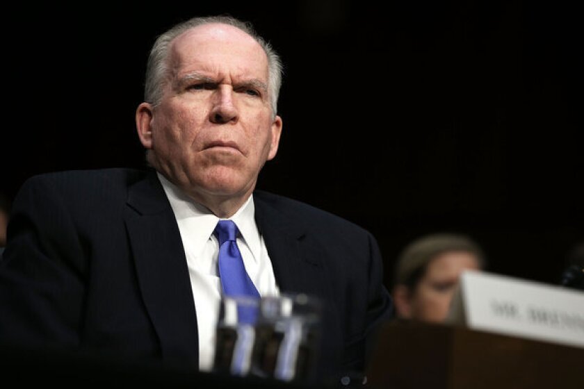 CIA Director John Brennan testifies during a hearing before the Senate (Select) Intelligence Committee on Capitol Hill in Washington, D.C.