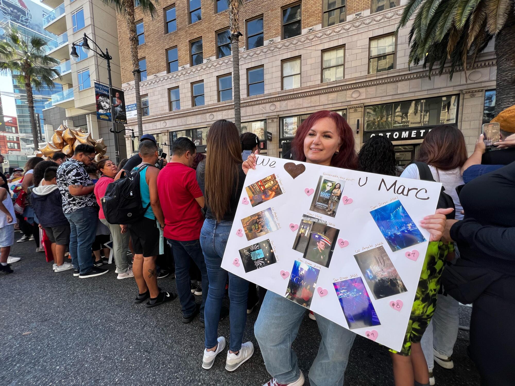 Rosa Franco, residente de San Diego, viajó especialmente