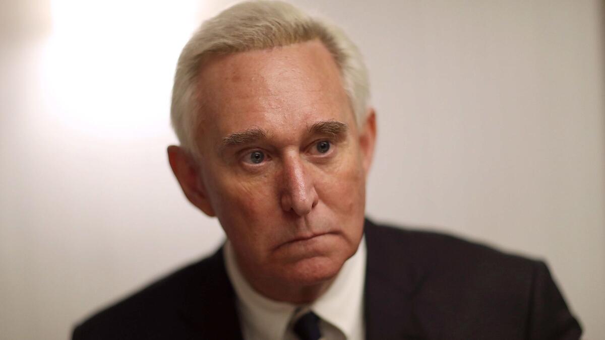 Roger Stone, a longtime political advisor and friend to President Trump, is under investigation by special counsel Robert S. Mueller III.