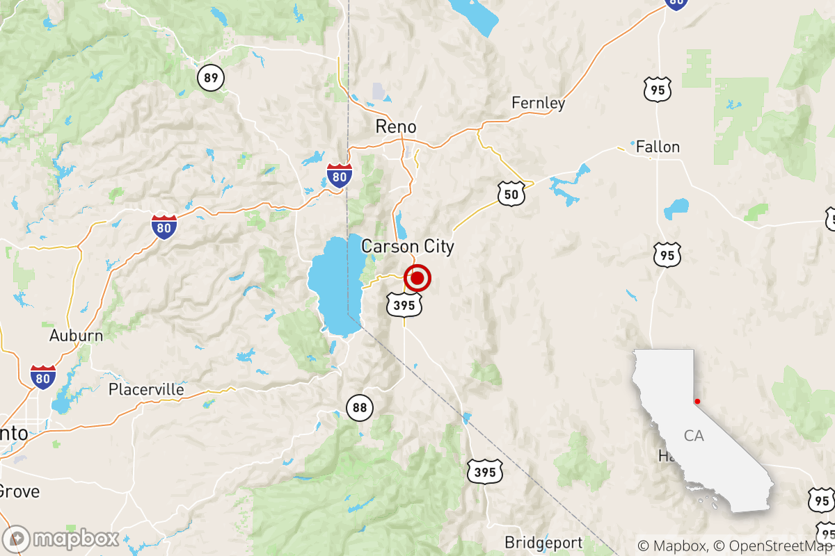A 4.5 quake struck in Carson City, Nev.