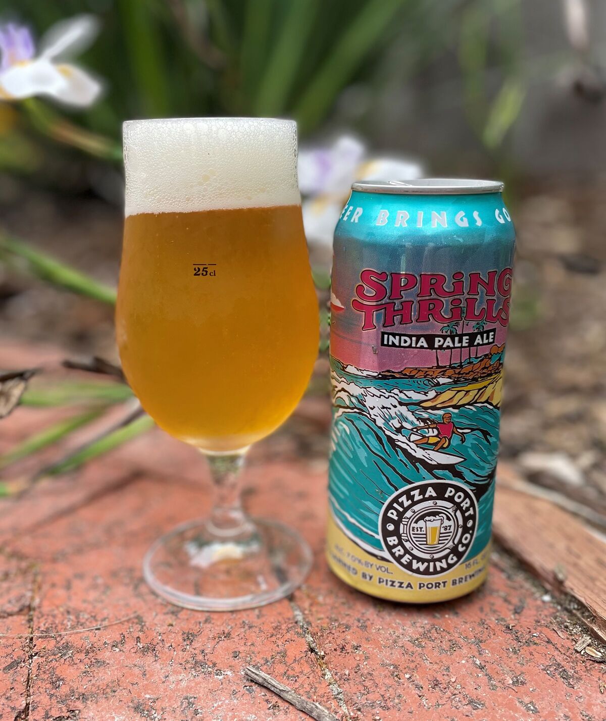 Pizza Port Brewing's Spring Thrills IPA.