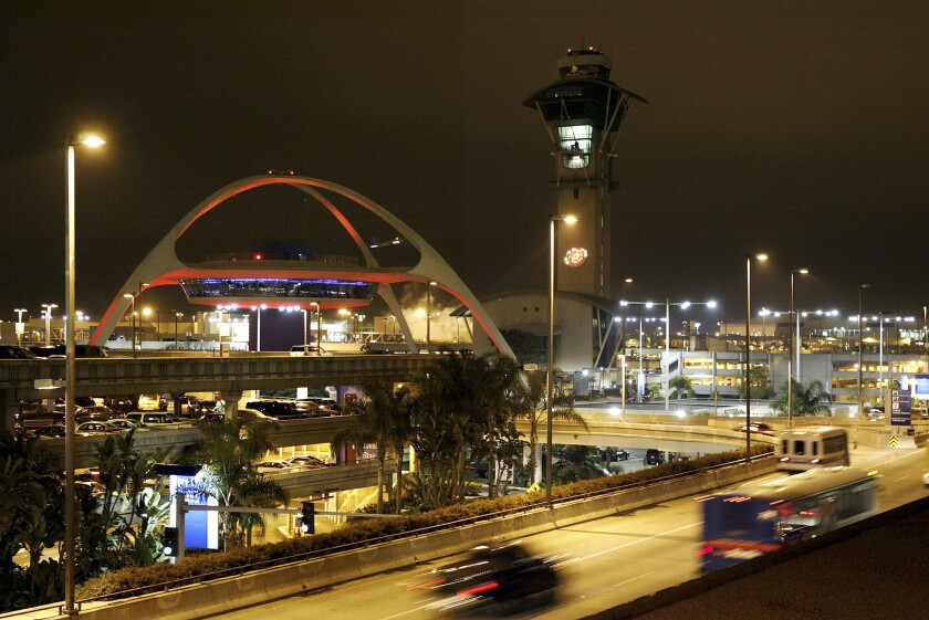 The entrance to LAX
