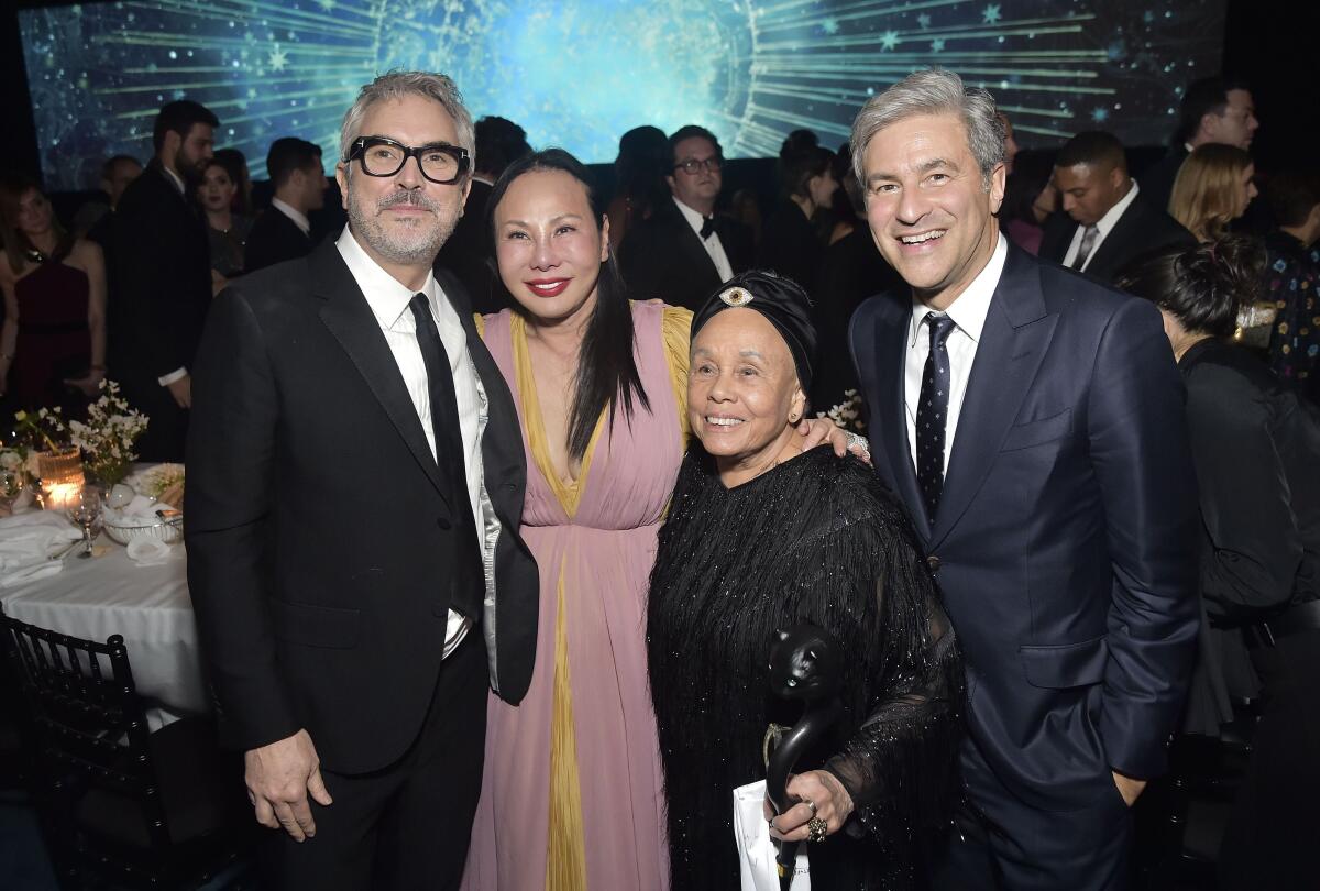 2019 LACMA Art + Film Gala honorees Betye Saar and Alfonso Cuarón