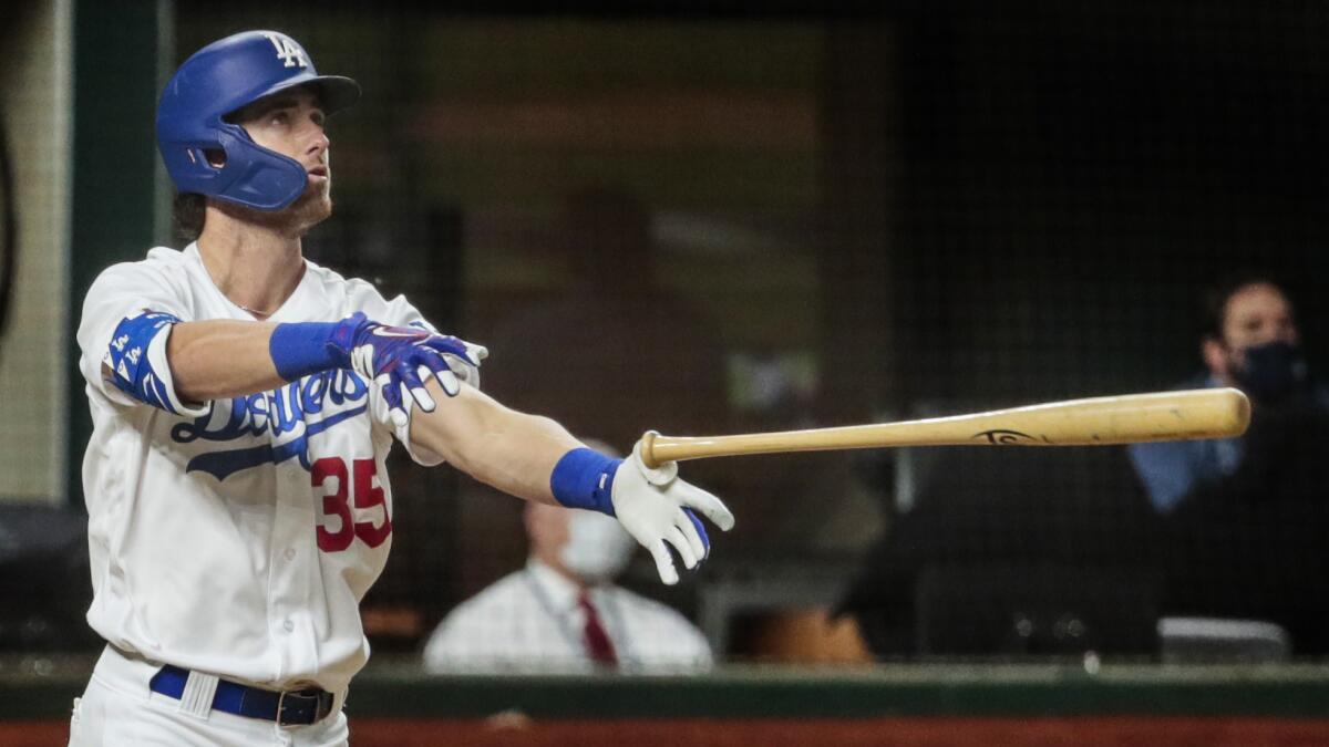 Dodgers' Cody Bellinger dislocated shoulder celebrating Game 7 home run