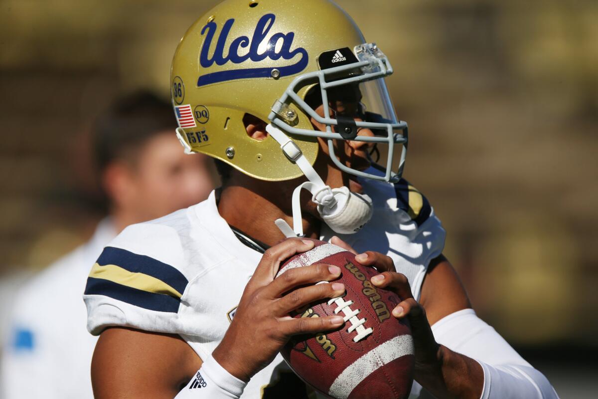 UCLA quarterback Brett Hundley and the Bruins are now ranked No. 9 in the College Football Playoff poll.