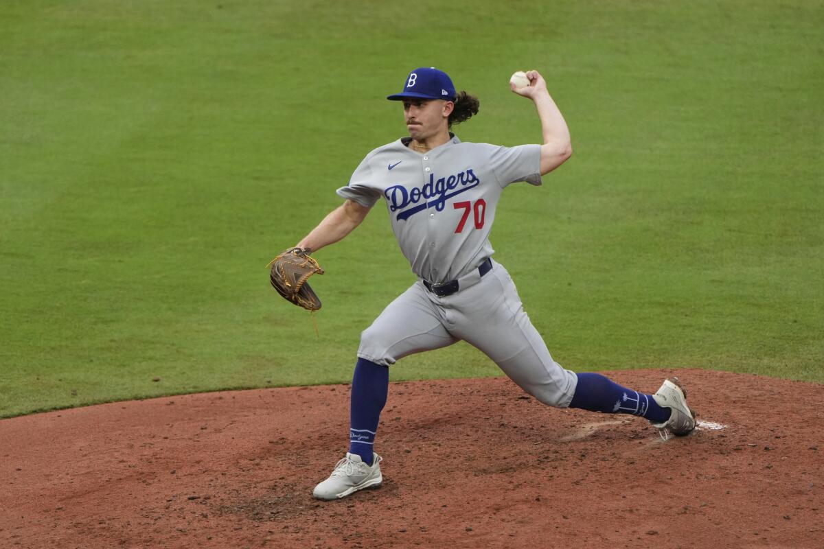 Justin Wrobleski gives Dodgers a surprising boost during win over - Los  Angeles Times