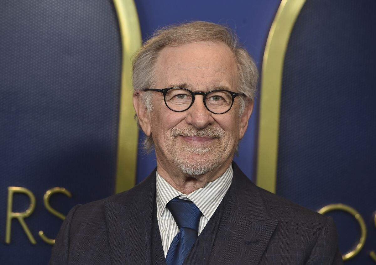 FILE - Steven Spielberg appears at the 94th Academy Awards nominees luncheon in Los Angeles on March 7, 2022. The TCM Film Festival returns this week in Hollywood, kicking off Thursday with the help of Spielberg, who will be on hand to celebrate the 40th anniversary of “E.T. The Extra-Terrestrial.” (Photo by Jordan Strauss/Invision/AP, File)