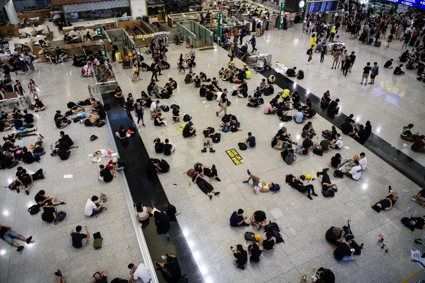 Hong Kong International Airport shuts down amid anti-government protests