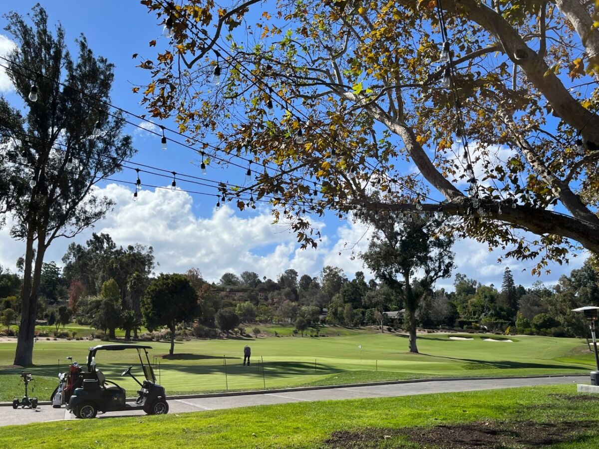 The Rancho Santa Fe Golf Club's short game area will be enhanced in the next phase of the renovation.