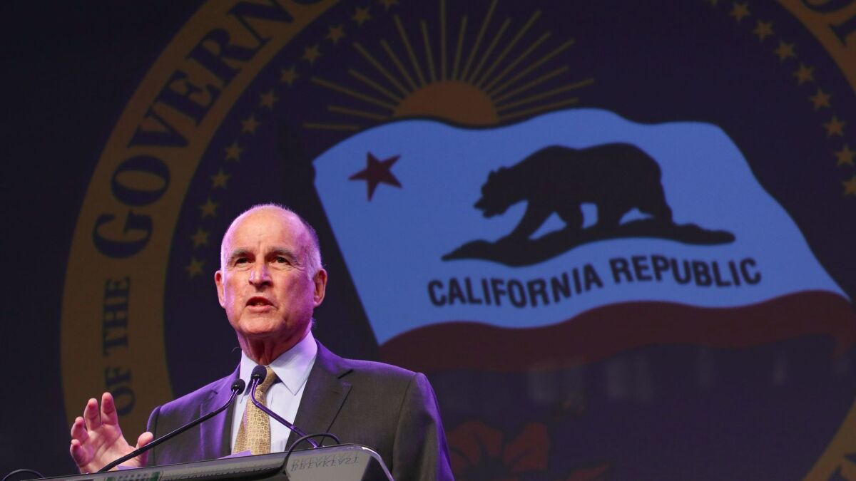 Gov. Jerry Brown's latest budget proposal reflects California's huge leftward shift of the last two decades.