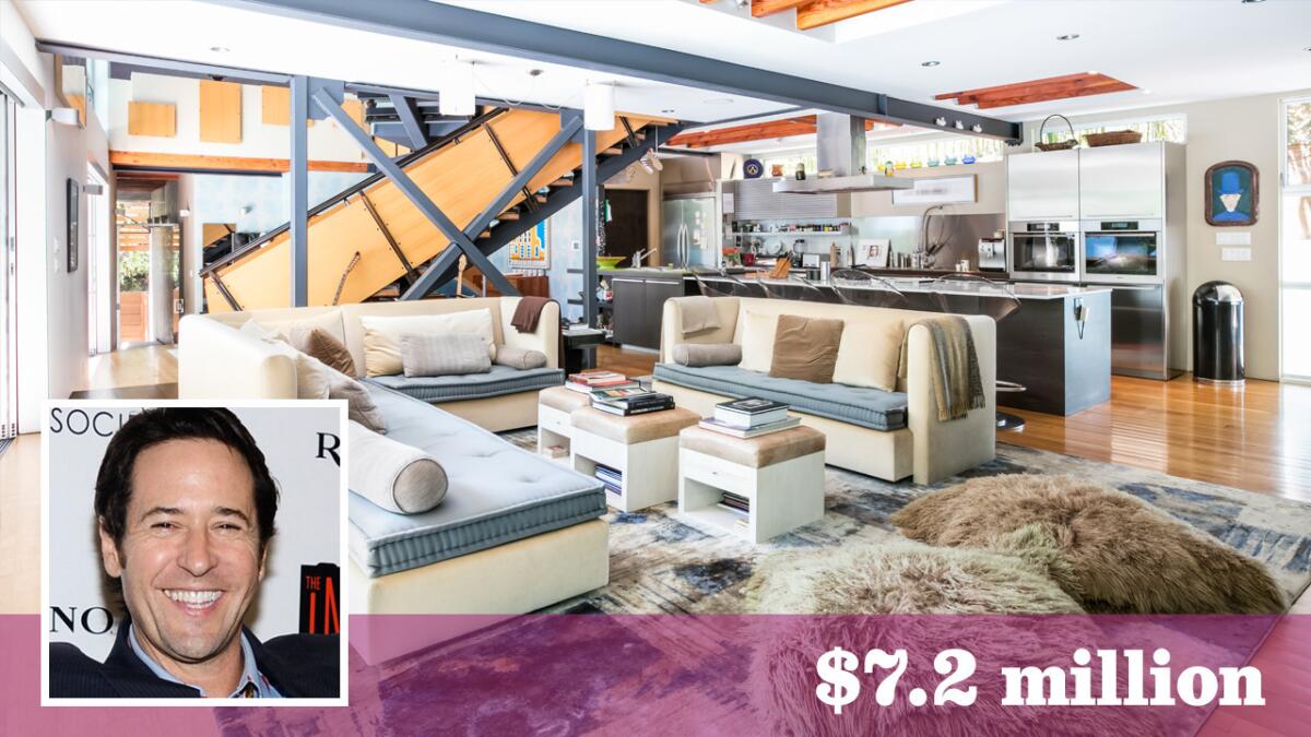 Actor-director Rob Morrow has listed his industrial-inspired home in Santa Monica for $7.2 million.